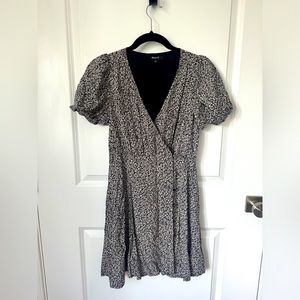 Madewell button wrap dress in floral